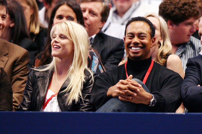 Tiger And Elin Smiling At Madison Square Garden
