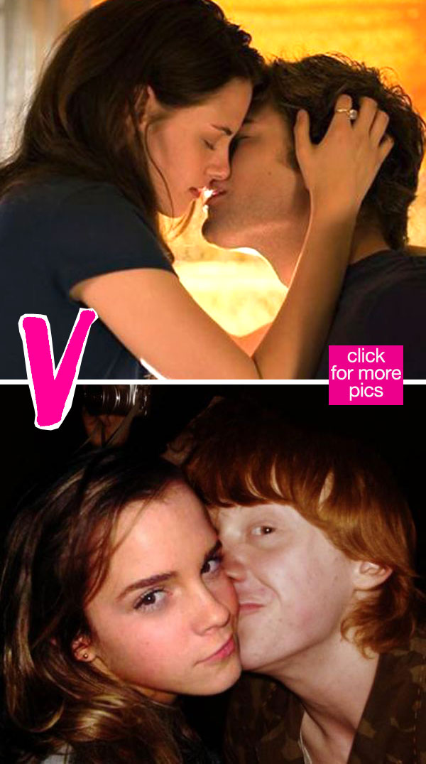 hermione and ron kiss