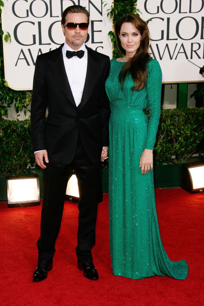 Brad Pitt & Angelina Jolie At The 68th Annual Golden Globe Awards