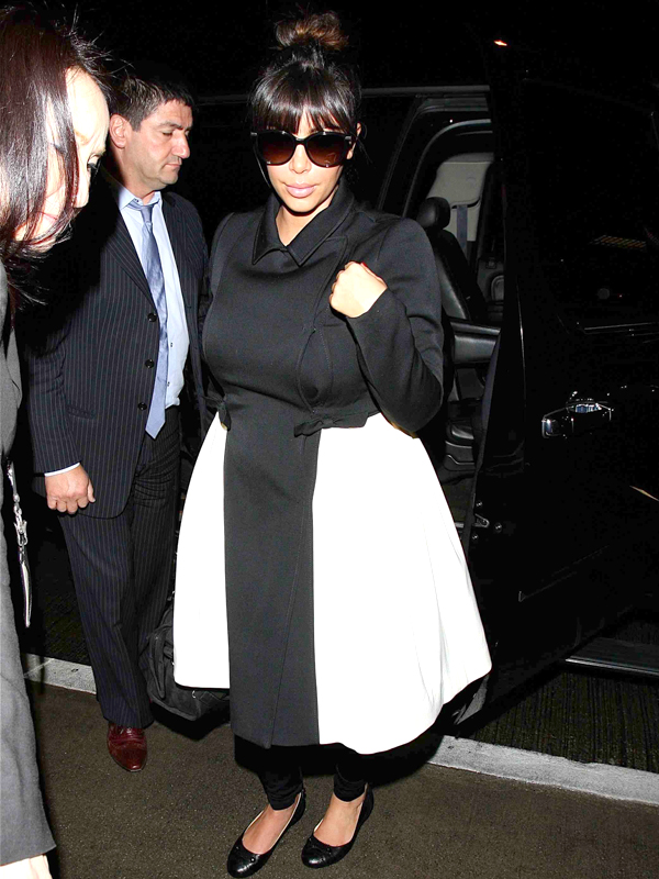 Kim Kardashian seen leaving Los Angeles at LAX