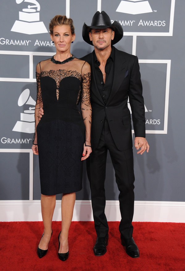 Tim McGraw & Faith Hill Twin At The Grammys