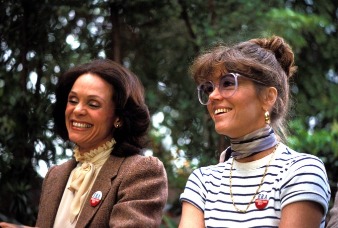 Valerie Harper With Jane Fonda In 1982