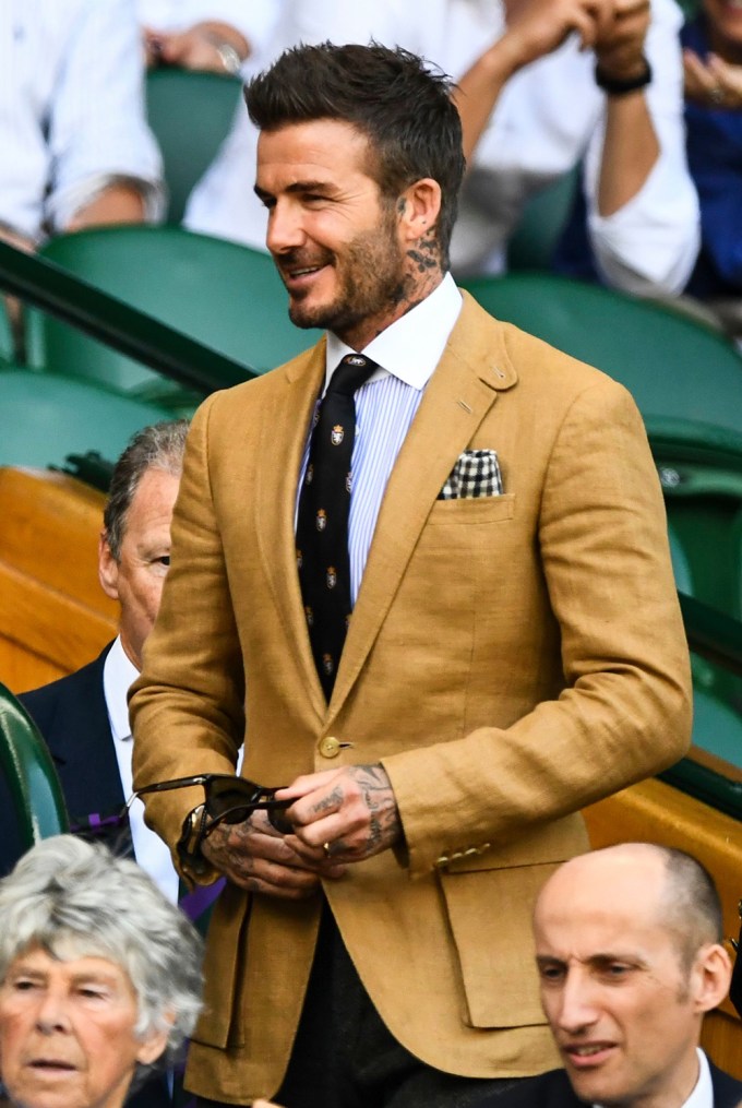 David Beckham Looking Scrumptious In A Suit