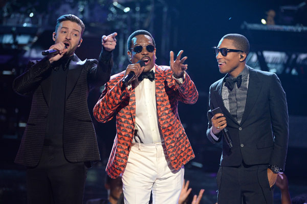 Justin-Timberlake,-Charlie-Wilson,Pharrell-Williams-BET-Awards-2013