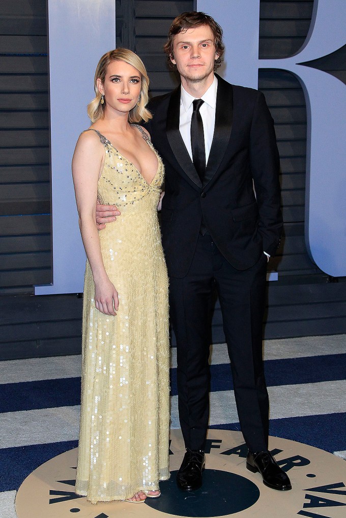 Emma Roberts & Evan Peters At Vanity Fair’s Oscar Party