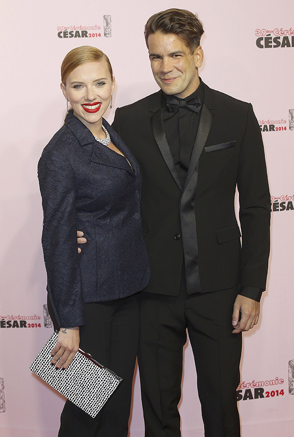 Scarlett Johansson & Romain Dauriac