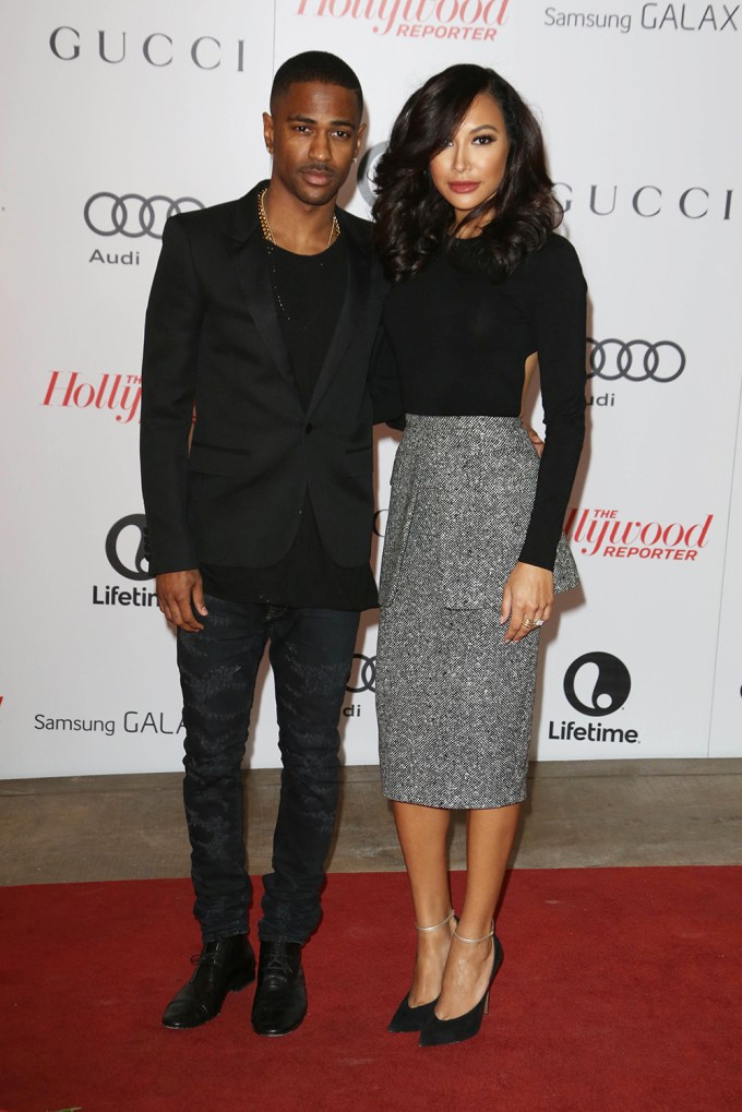 Big Sean and Naya Rivera at The Hollywood Reporter Women in Entertainment Breakfast