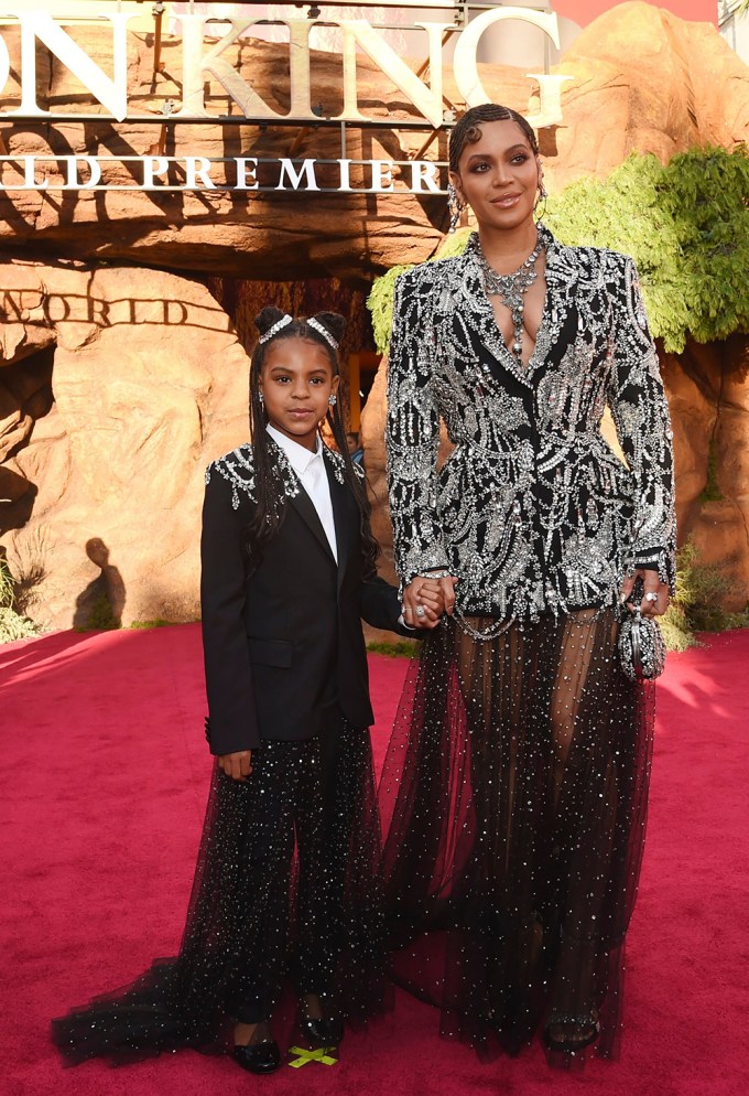 Blue Ivy Carter & Beyonce At ‘The Lion King’ Premiere