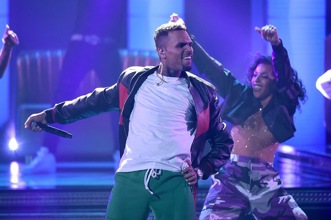 Chris Brown at the 2017 BET Awards
