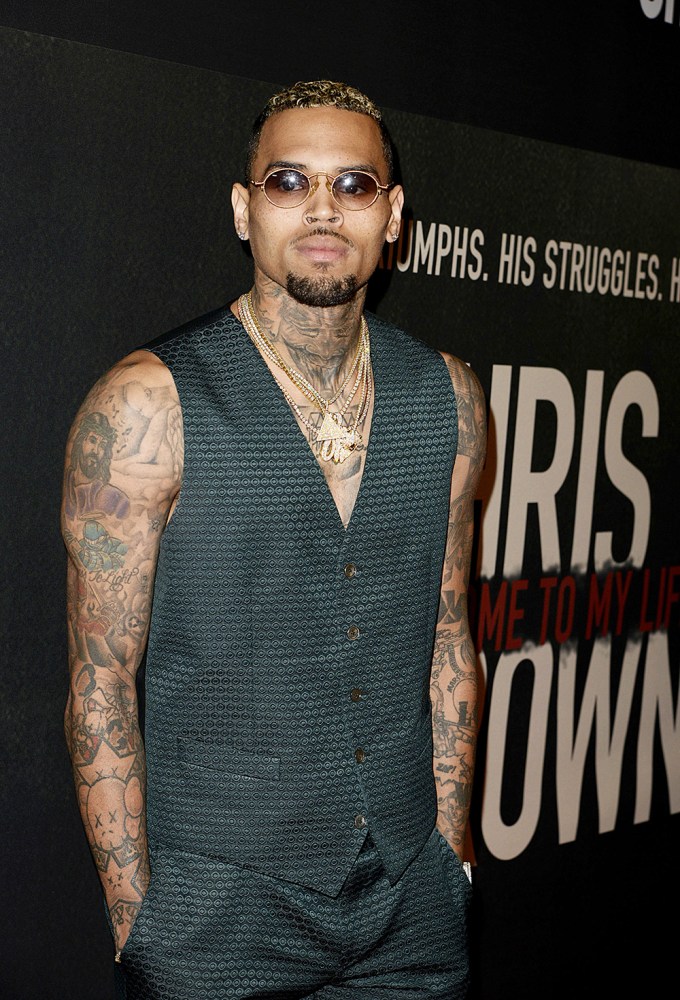 Chris Brown in sunglasses