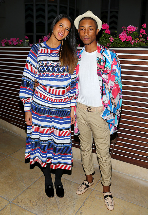 Helen Lasichanh & Pharrell Williams attend Chanel celebrates the launch of ‘No.5 L’eau’