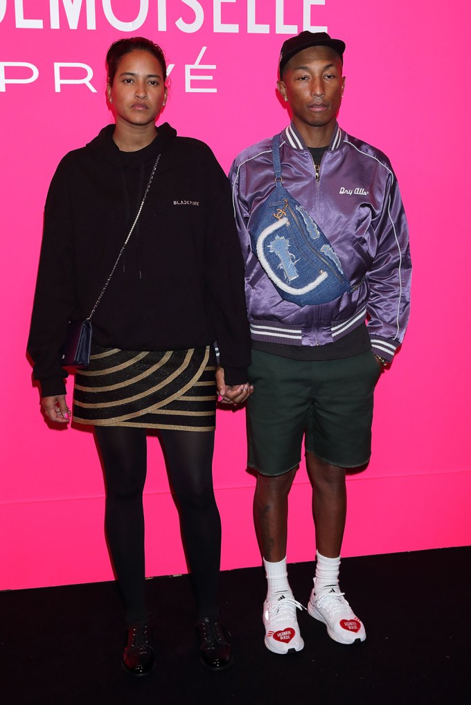 Pharrell Williams and Helen Lasichanh at the ‘Mademoiselle Prive’ Chanel exhibition opening party