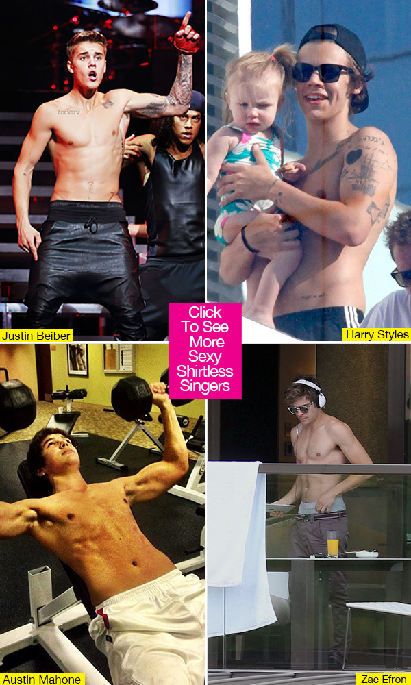 Harry Styles Shirtless Photos: The Singer's Toned Abs