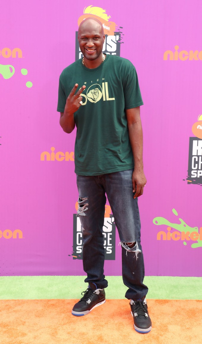 Lamar Odom At Nickelodeon Kids’ Choice Sports Awards
