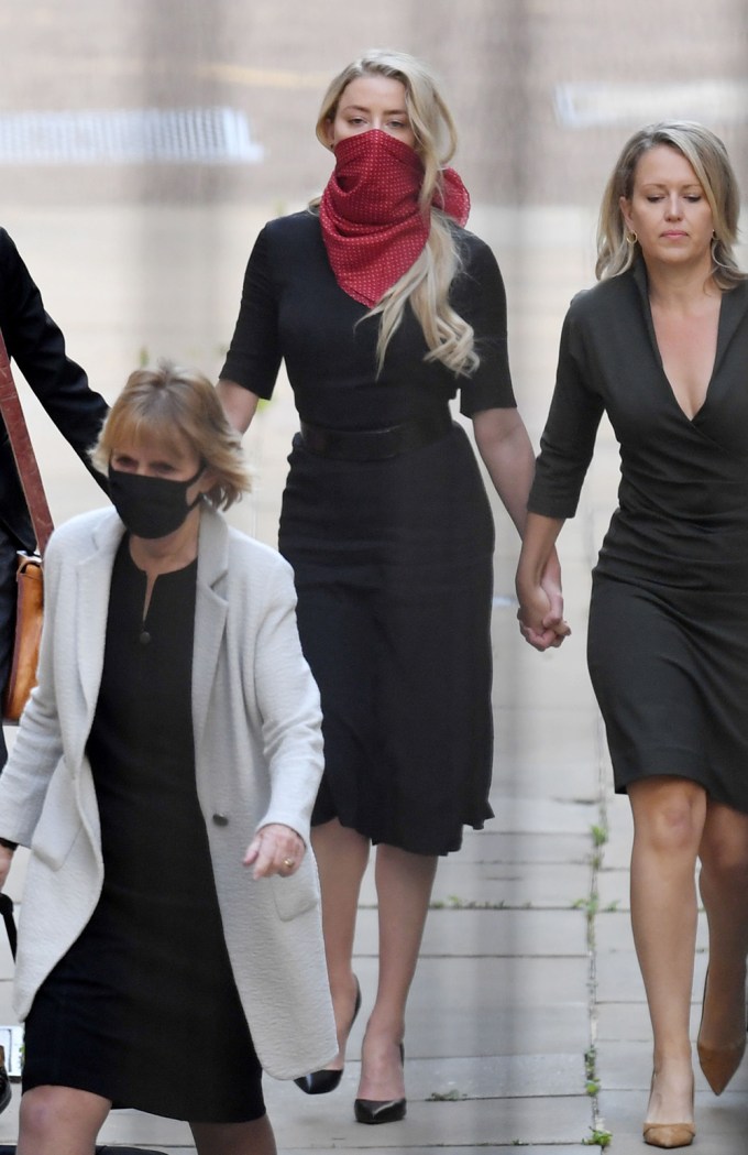 Amber Heard Arrives At A London Courthouse