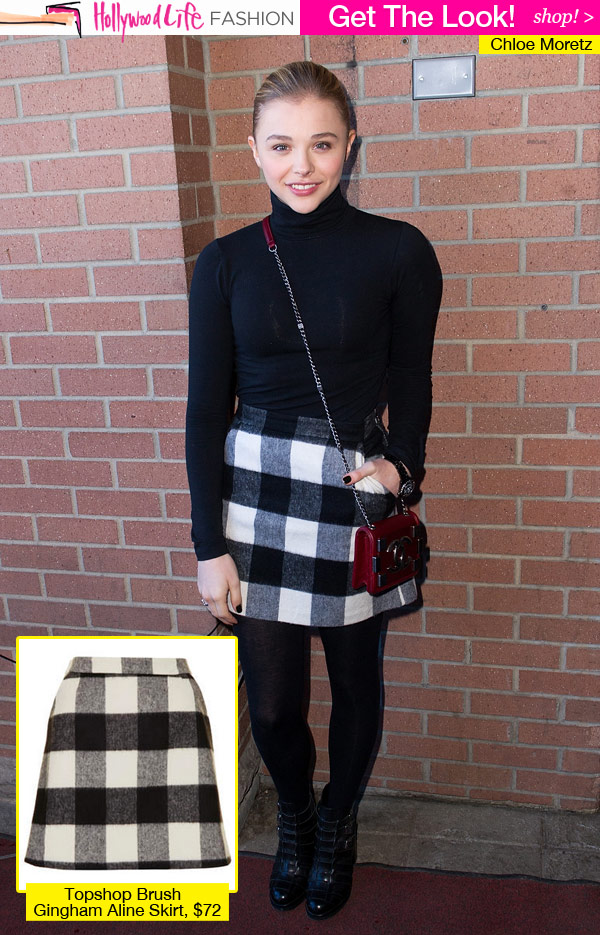 Chloe Moretz's Sundance Outfit — Get Her Plaid Skirt – Hollywood Life