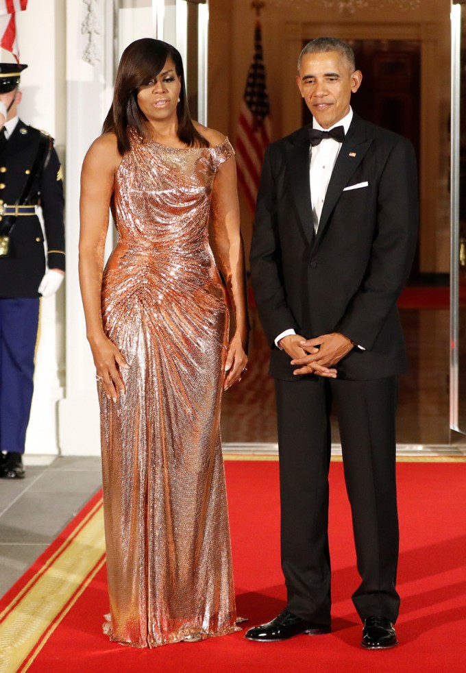 Michelle Obama Shines in Bronze