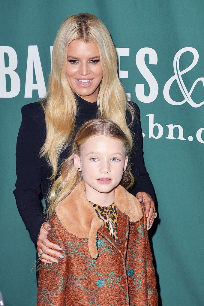 Jessica Simpson & daughter Maxwell at her ‘Open Book’ event in NYC