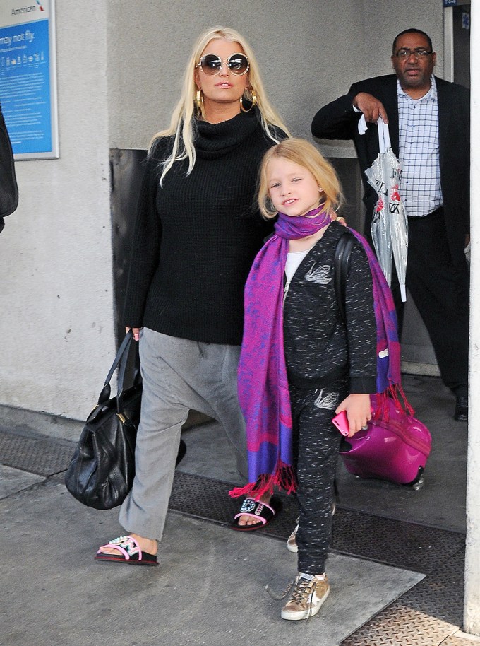The Mother-Daughter Duo At LAX