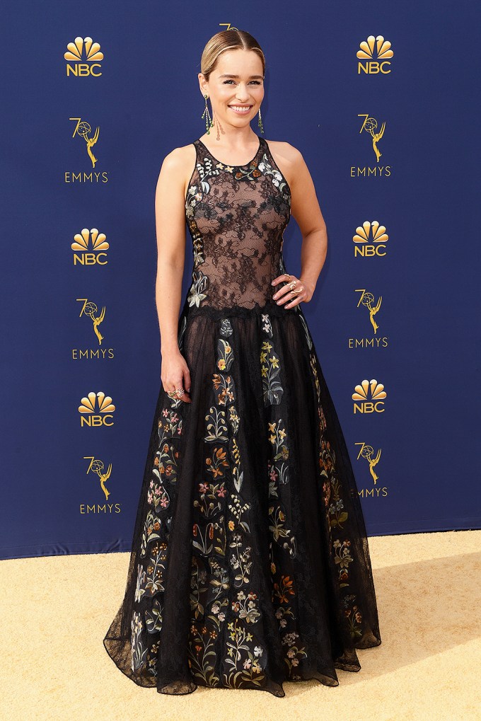 Emilia Clarke At The 2018 Emmy Awards