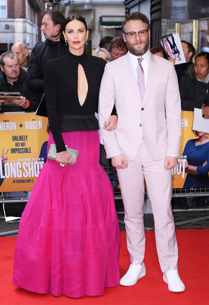 Seth Rogen & Charlize Theron In London