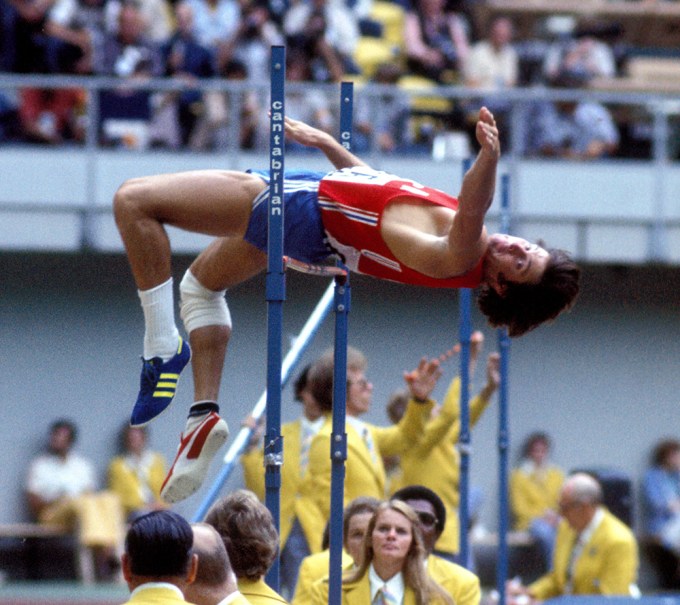 Bruce Jenner competing in the Olympic Games, Montreal, Canada – 1976