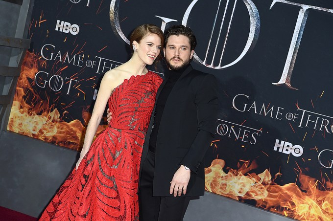 Kit Harington With His Wife Rose Leslie