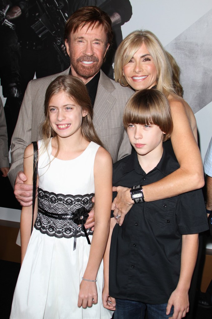 Chuck Norris & Family At The Premiere Of ‘The Expendables 2’