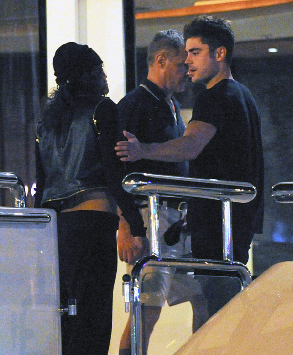 Zac Efron and Michelle Rodriguez hang out in Ibiza, Spain