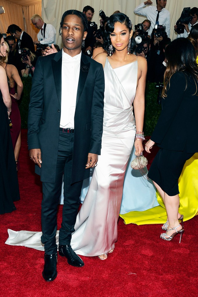 A$AP Rocky & Chanel Iman At The Met Gala
