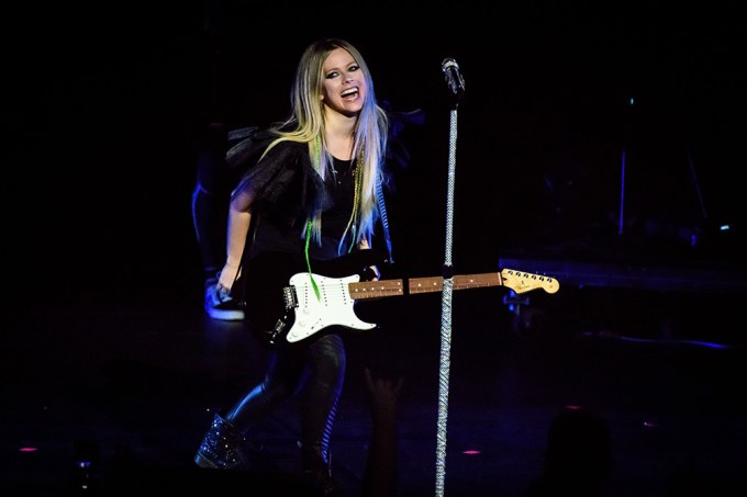 Avril Lavigne Performs In Canada