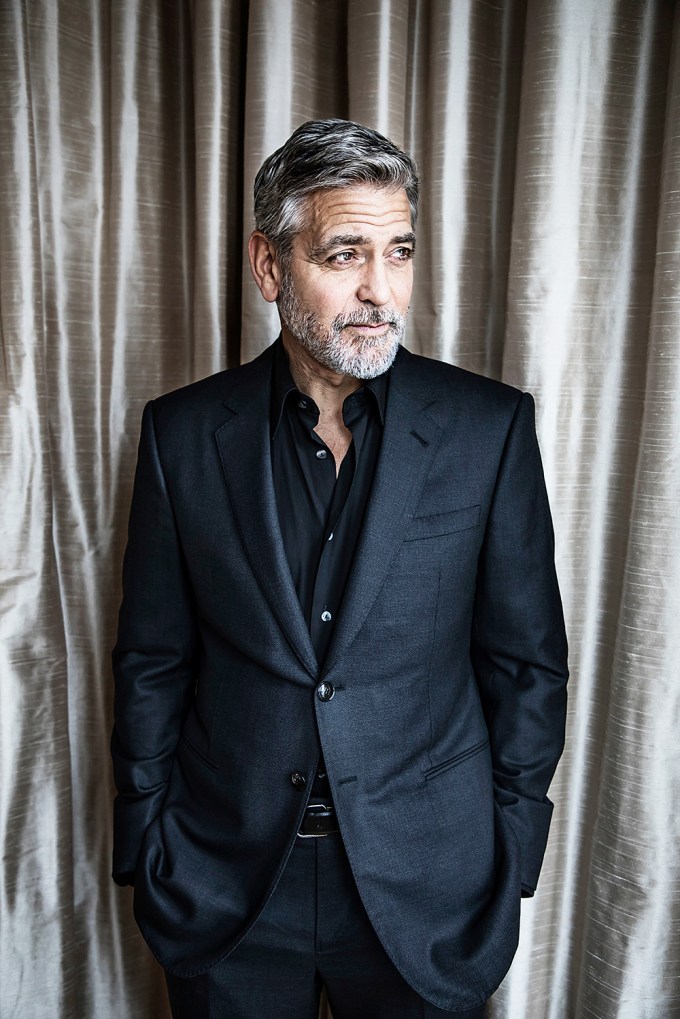 George Clooney at a photoshoot in Stockholm, Sweden
