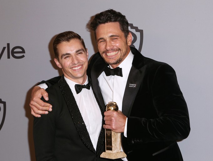 Dave and James Franco at the InStyle and Warner Bros Golden Globes After Party