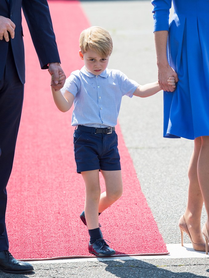 Prince George doesn’t look thrilled