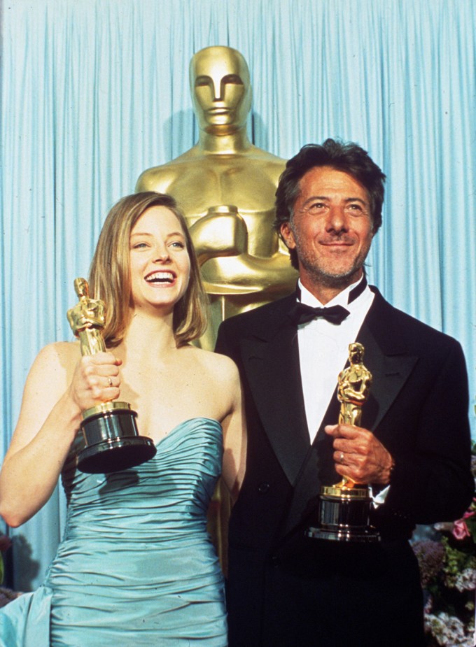 Jodie Foster poses with an award