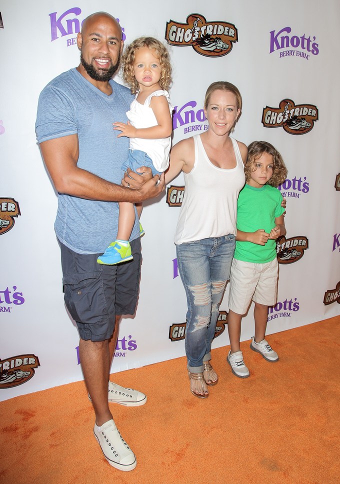 Kendra Wilkinson & Hank Baskett with their kids