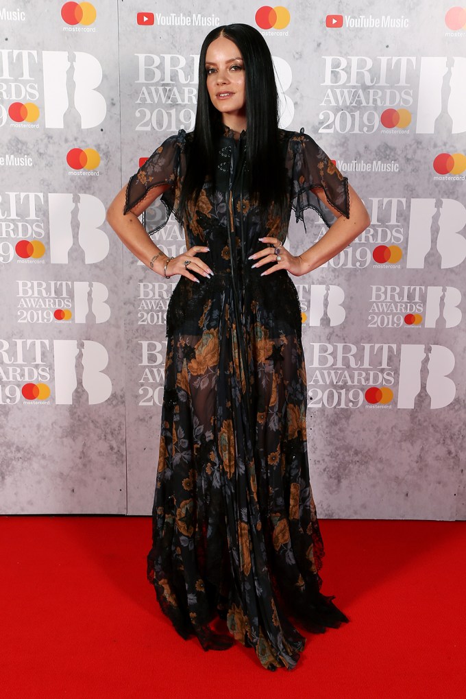 Lily Allen At The BRIT Awards