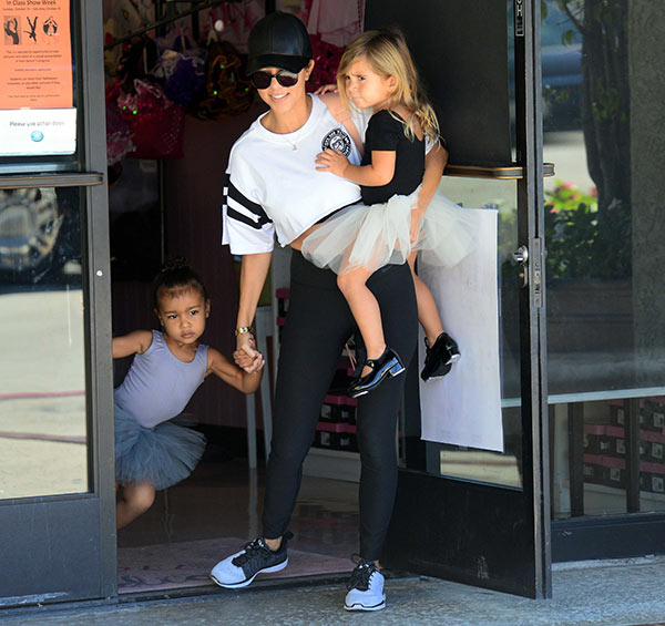 North West & Penelope At Ballet Class
