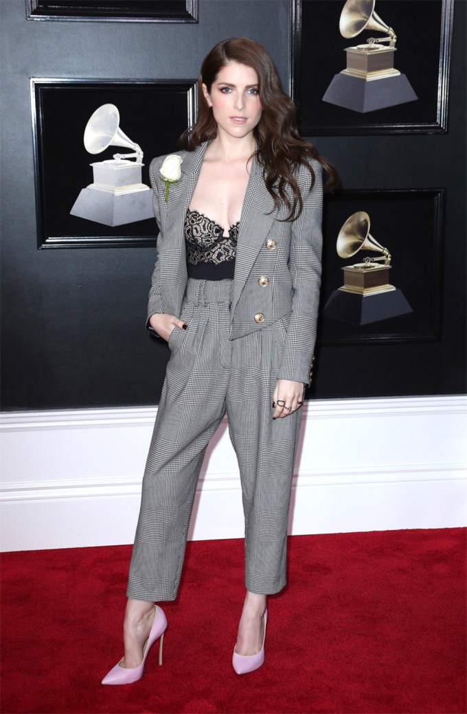 Anna Kendrick at the 60th Annual Grammy Awards