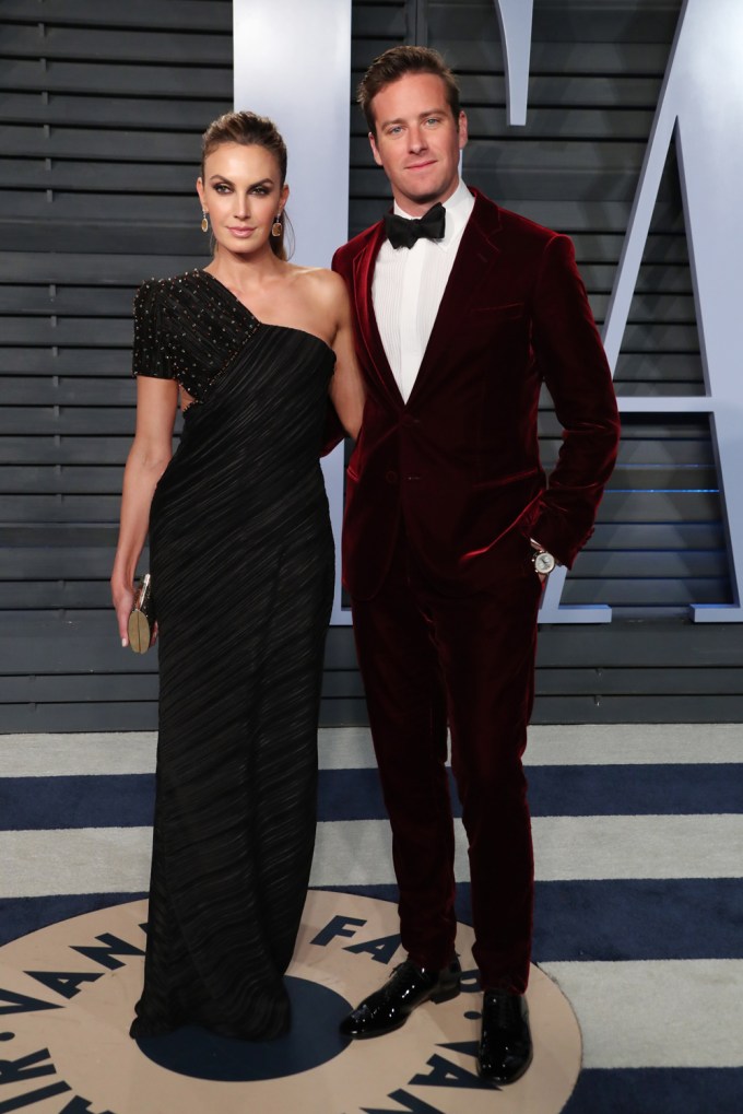Armie Hammer & Elizabeth Chambers attend Vanity Fair’s Oscar party