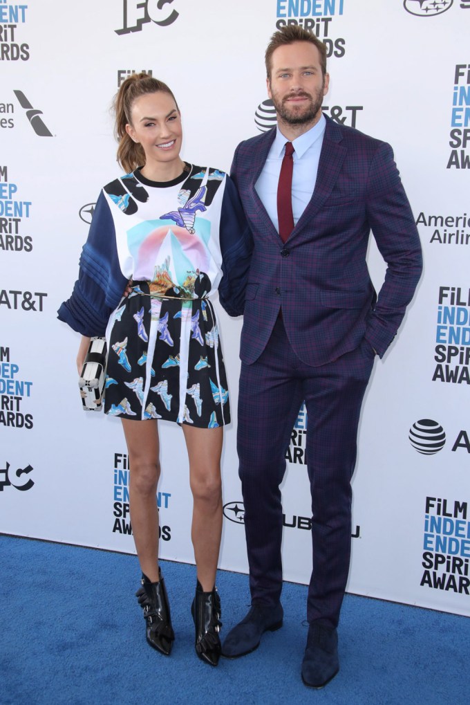 Elizabeth Chambers & Armie Hammer at the 34th Film Independent Spirit Awards