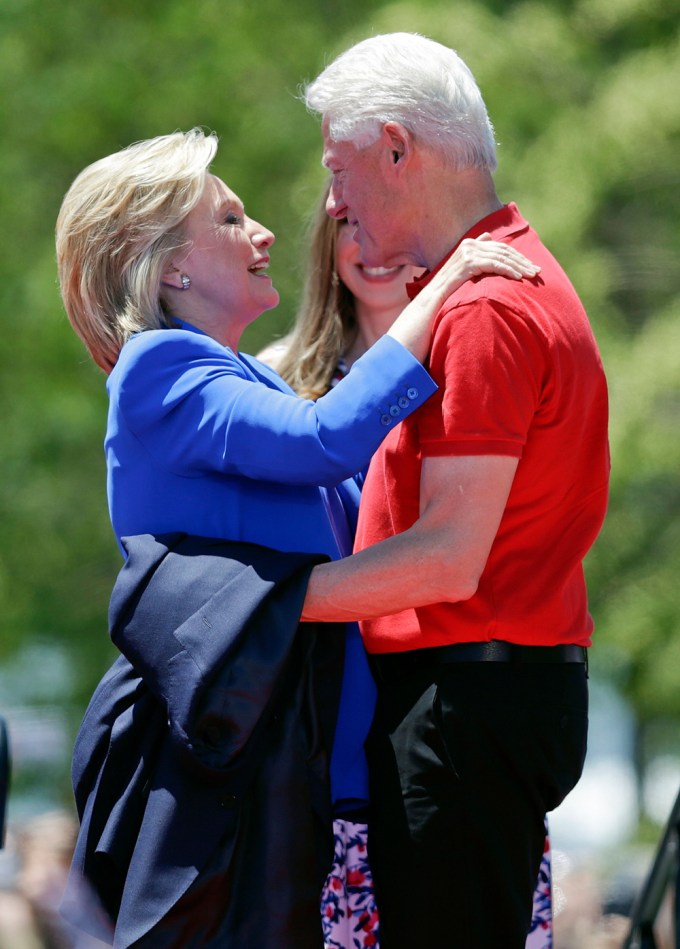 Hillary & Bill Clinton Have a Tender Moment