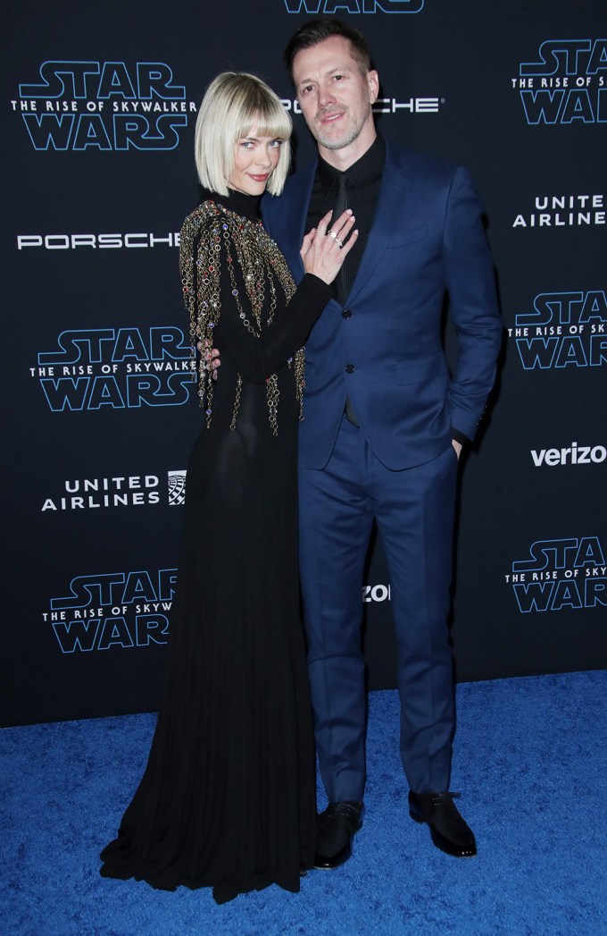 Jaime King and with husband Kyle Newman at the ‘Star Wars: The Rise of Skywalker’ premiere