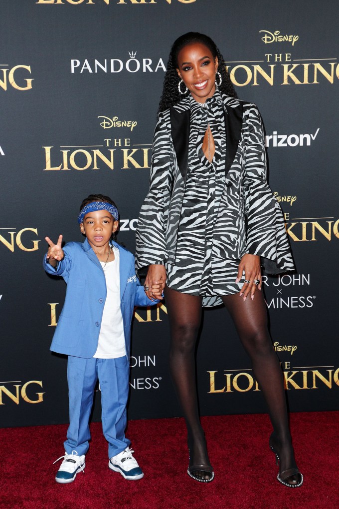 Kelly Rowland With Son, Titan