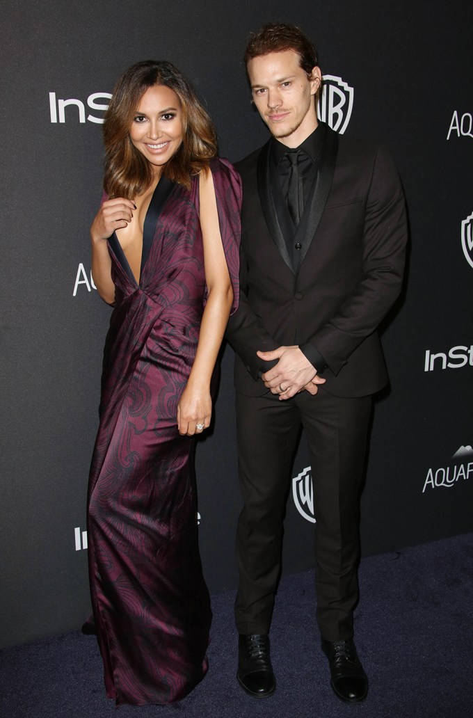 Ryan Dorsey and Naya Rivera At Golden Globe Party