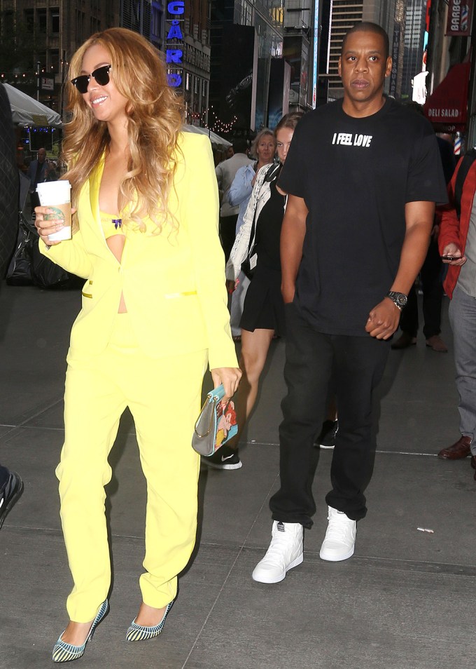 Beyonce Knowles and Jay-Z out and about, New York, America – 20 May 2015