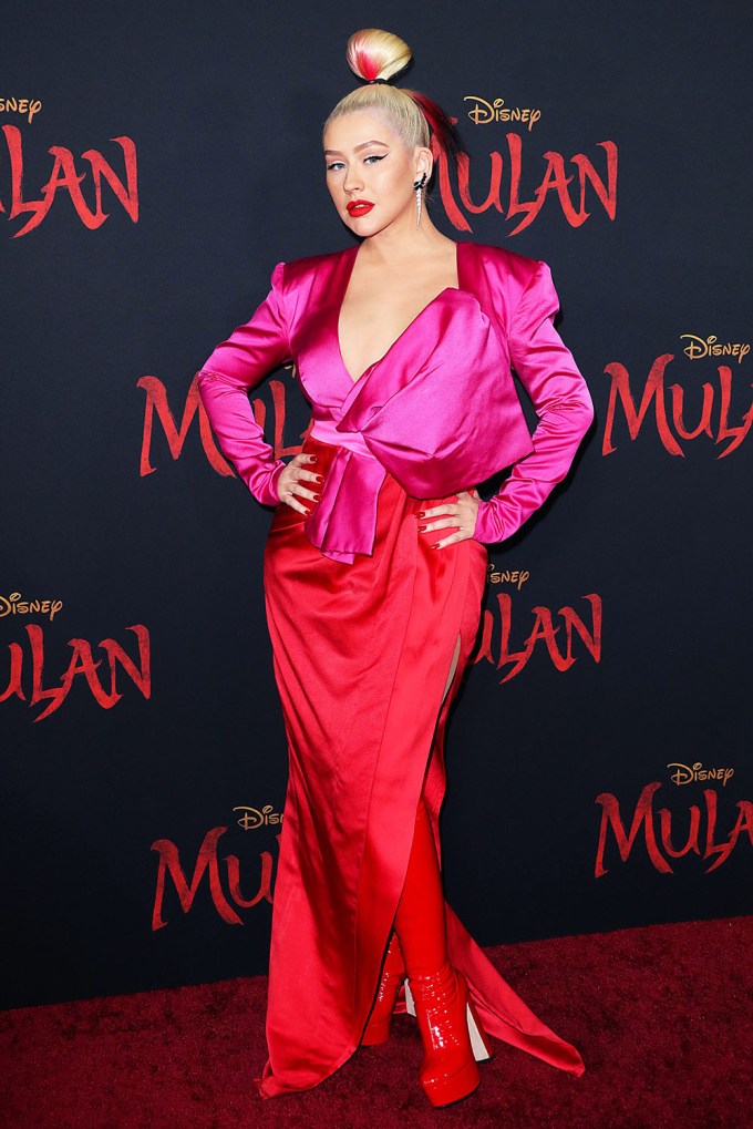 Christina Aguilera At The ‘Mulan’ Premiere