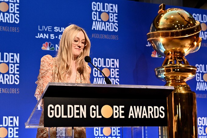 Dakota Fanning at Golden Globes Nominations