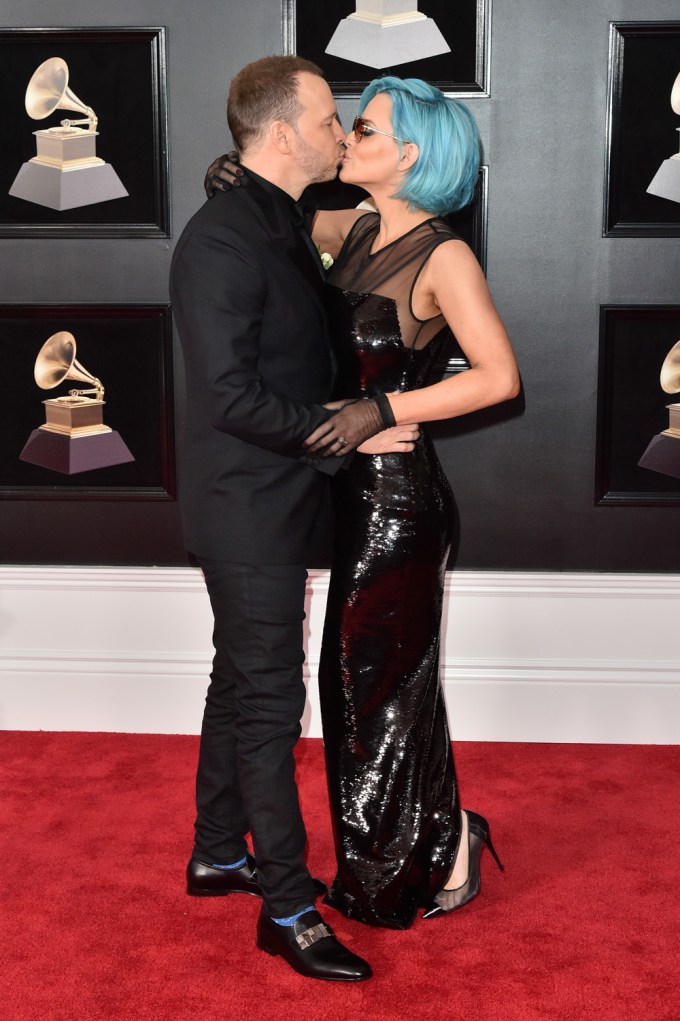 Donnie Wahlberg and Jenny McCarthy At The Grammys