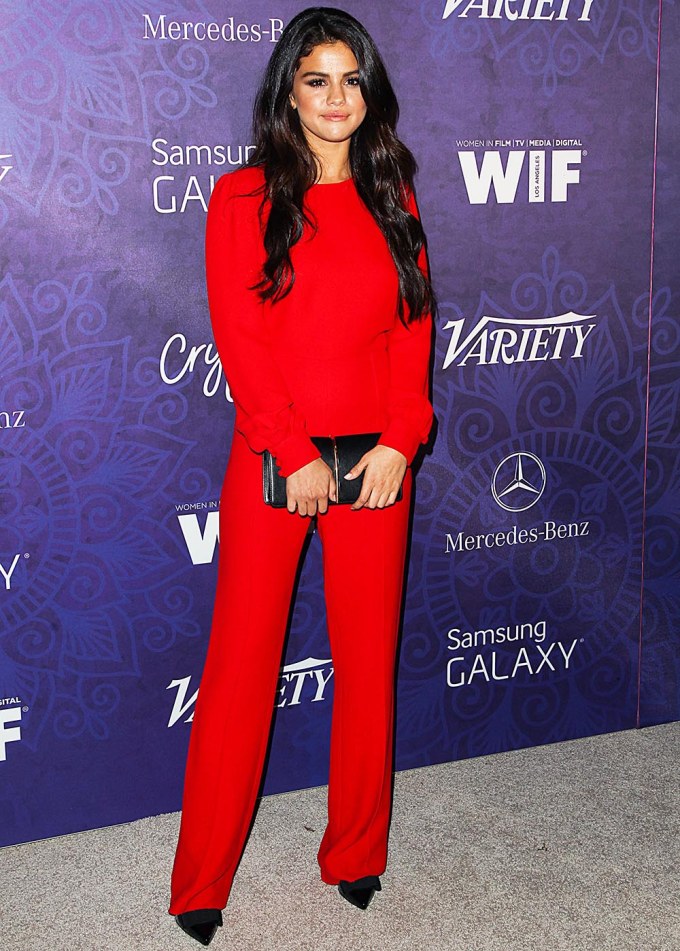 Selena Gomez arrives at the Variety And Women In Film Annual Pre-Emmy Celebration 2014
